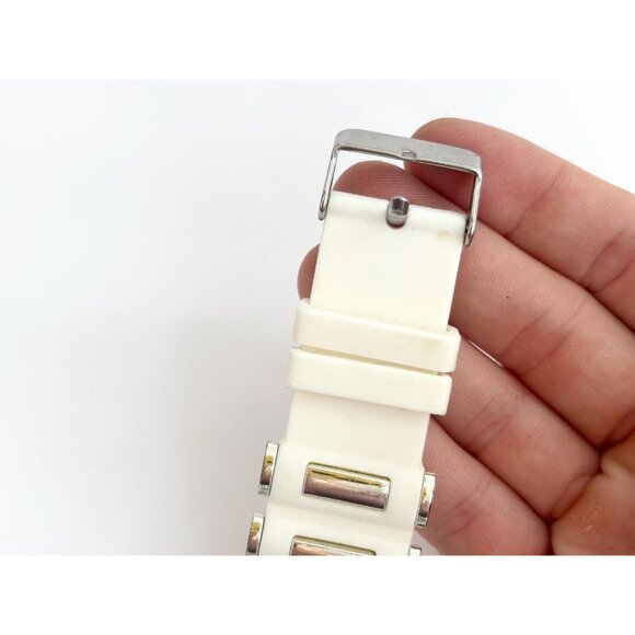 Carbon Elements Silicone Chronograph Vintage Unisex Wristwatch - 56mm - WORKS! - Picture 10 of 11